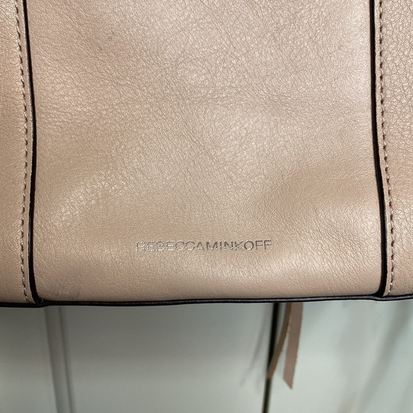 Rebecca minkoff Mab Side Zipper Tote Tassel Pull Pink Adjustable Strap Purse - Picture 6 of 14